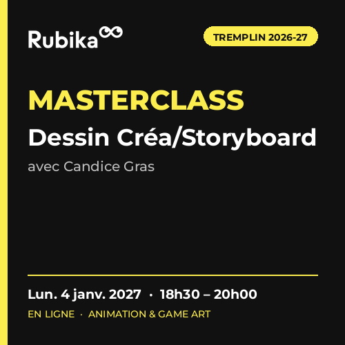 Tremplin – Masterclass Dessin Créa/Storyboard – Candice Gras